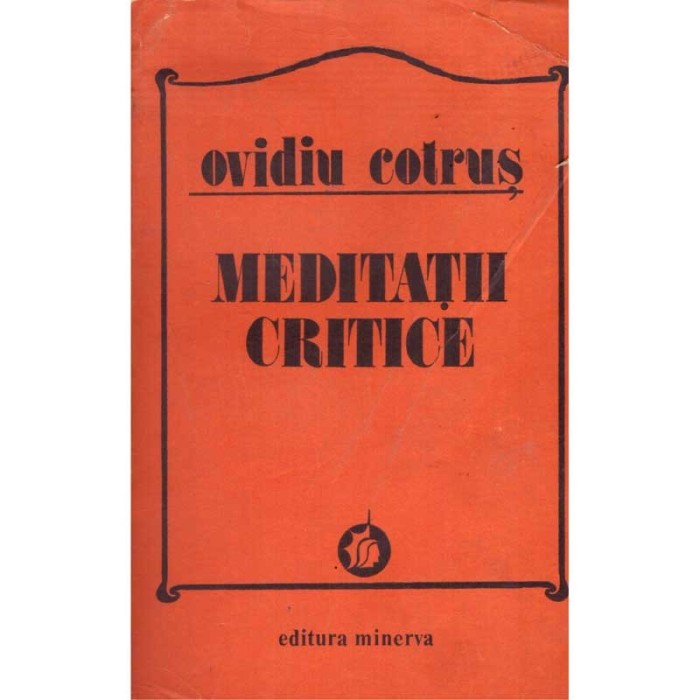 Ovidiu Cotrus - Meditatii critice - 136012