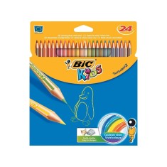 Creioane colorate Tropicolors set 24 &ndash; BIC