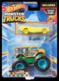 Cumpara ieftin Hot Wheels Monster Truck Si Masinuta Metalica Hound Hauller