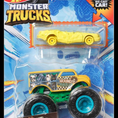 Hot Wheels Monster Truck Si Masinuta Metalica Hound Hauller