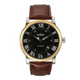 Ceas barbatesc de mana T-Winner Clasic Vintage Mecanic Automatic Retro Casual Elegant Maro Negru