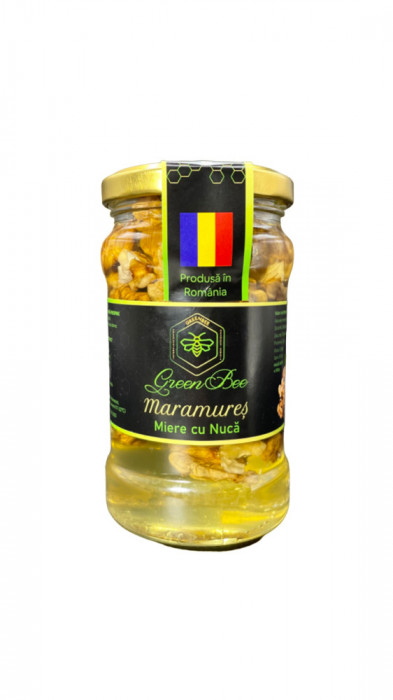 Miere cu nucă&nbsp;, 380G, Green Bee Maramures