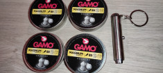 1.000 ALICE CAPSE GAMO MAGNUM 4.5 MM CAP ASCUTIT PLUMB + LANTERNA BRELOC foto