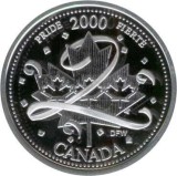 D2 Canada 25 cents 2000/The entry into the third millennium series - Pride /argint .925 ,6 g / /Proof