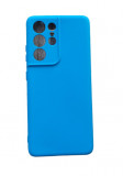 Huse silicon antisoc cu microfibra interior Samsung S21 Ultra Albastru Ocean, Husa