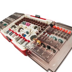 Set 418 accesorii pentru mini polizor, Raider 138409