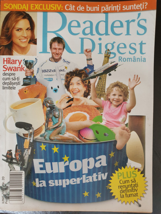 Revista READER&#039;S DIGEST ROMANIA, NR. 20, IUNIE 2007, 144 pag