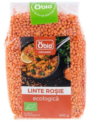 Linte rosie bio 400g Obio foto