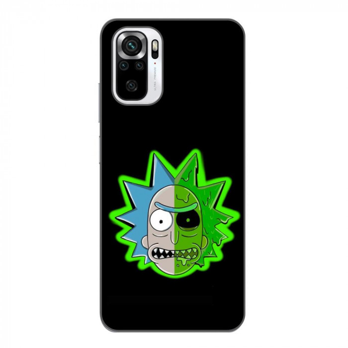 Husa compatibila cu Xiaomi Redmi Note 10S Silicon Gel Tpu Model Rick And Morty Alien