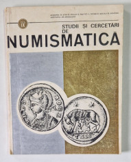 STUDII SI CERCETARI DE NUMISMATICA de CONSTANTIN PREDA...EUGEN NICOLAE , 1989 *PREZINTA HALOURI DE APA foto