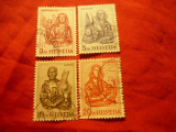 Serie Elvetia 1961 -tema religioasa , 4 val. stampilate, Stampilat