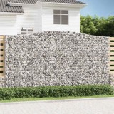 VidaXL Coșuri gabion arcuite, 6 buc, 400x50x220/240cm, fier galvanizat