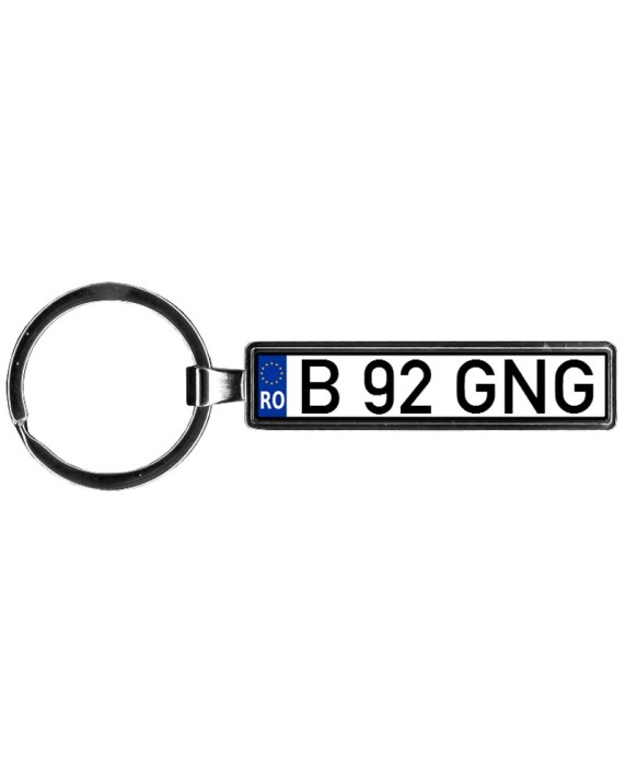 Breloc personalizat cu numar auto Breloc personalizat cu numar auto
