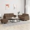 vidaXL Set de canapele cu perne, 3 piese, maro, textil 3202097