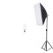 Softbox cu trepied reglabil 200 cm, bec 45W