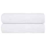 Gossi prosoape de dus, frogn, 2 buc., alb, 70x140 cm, 360 g/m2