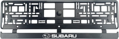 Set 2 bucati, suport numar inmatriculare Carbon, Subaru foto