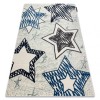 Covor PETIT STARS stele albastru, 140x190 cm, Dreptunghi, Polipropilena