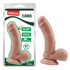 Dildo cu ventuza Fashion Dude- 18 cm Cock Flesh