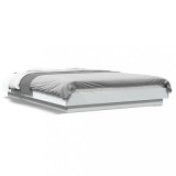Cumpara ieftin Cadru de pat, alb, 120x190 cm, lemn prelucrat