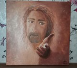 Tablou pictat MANA LUI 40*40 cm