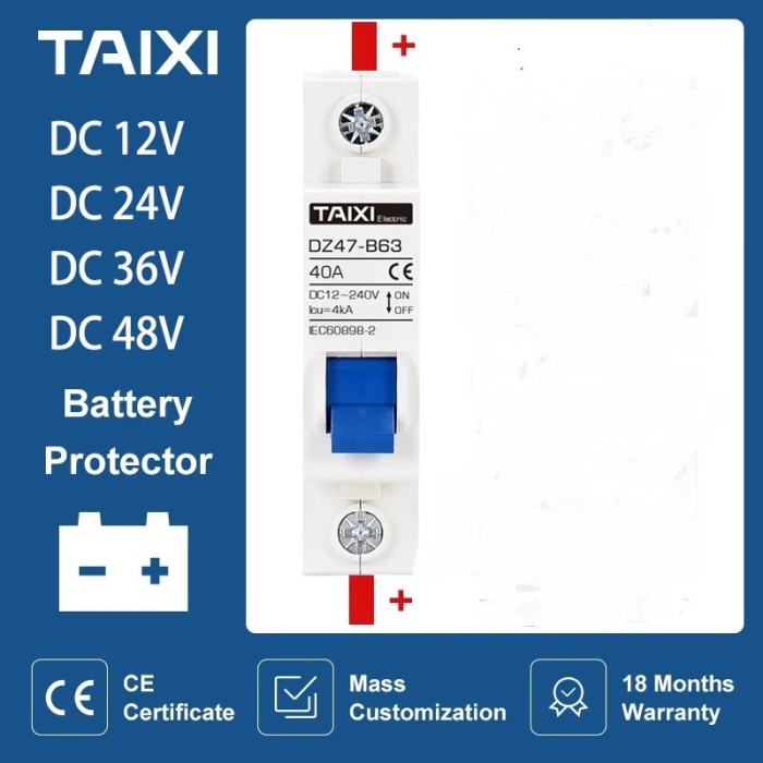 SIGURANTA AUTOMATA ptr panou solar 40 Amperi , 12V-250V curent continuu