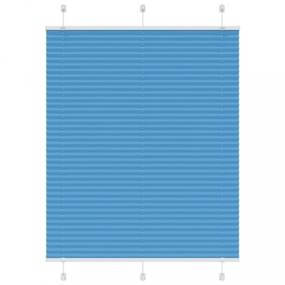 Gossi jaluza plisata albastru 105x100 cm latime tesatura 104,4 cm foto