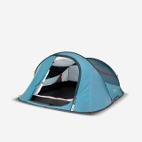 Cort Camping 2 Seconds 3 persoane Albastru, Quechua