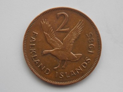 2 PENCE 1985 FALKLAND foto