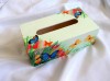 Cutie pt servetele de hartie cu flori si fluturi 40222