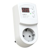 Releu de tensiune ZUBR R116Y - 16A, montaj in priza, intarziere reglabila 3-600s, protectie termica, TrueRMS, 230V