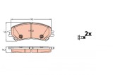 TRW GDB2152 set placute frana,frana disc