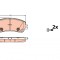 TRW GDB2152 set placute frana,frana disc