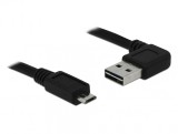 Cablu EASY-USB 2.0-A la micro-B T-T unghi 1m, Delock 83382