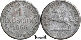 1866 B, 1 Groschen - George al V-lea - Regatul Hanovra