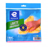 Lavete universale Epack, 38x38 cm, 3 buc