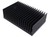 Radiator extrudat cu aripioare negre 150x233x74 mm