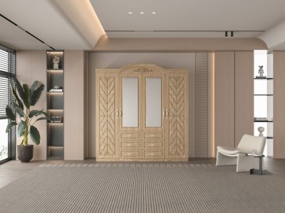 Dulap ZQW-009MDF - 4U 6S, 200x50x200 cm foto