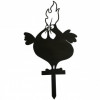 Decoratiune gradina / ghiveci Krodesign Big Chicken KRO-1130, metal, inaltime 64 cm, VivaTechnix