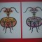 HOPCT 5373 SET 2 CARTI POSTALE -ZODIAC-BERBEC -CHINA -ASIA-NECIRCULATA