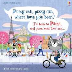 Pisicuta, pisicuta, pe unde ai umblat? Am fost la Paris si ghici ce-am vazut...Carte Usborne (2+) foto