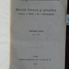 VIATA ROMANEASCA - REVISTA LITERARA SI STIINTIFICA. ANUL VIII, 1913