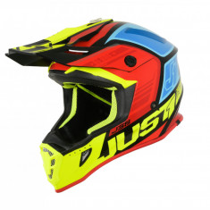 Casca moto/atv JUST1 J38 BLADE, culoare rosu/albastru/galben/negru, XL (61-62cm) Cod Produs: MX_NEW KASJUS448