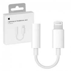 Adaptor audio Lightning - Jack 3.5 mm Apple MMX62ZM/A Alb Blister foto