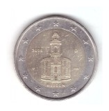 Moneda 2 euro Germania 2015 D Hessen, stare buna, curata