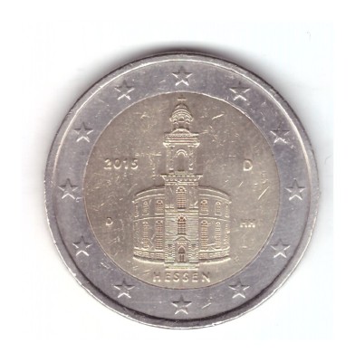 Moneda 2 euro Germania 2015 D Hessen, stare buna, curata foto