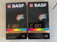 Lot 2 Casete Video BASF Super High Grade E 180 - ca NOI