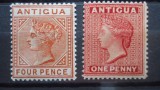 COLONII BRITANICE REGINA VICTORIA ,ANTIGUA