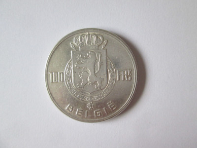 Belgia 100 Francs 1951 argint foto