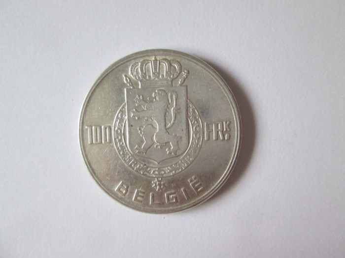 Belgia 100 Francs 1951 argint